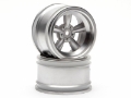 Picture of HPI #3820 - VINTAGE 5 SPOKE WHEEL 31mm MATTE CHROME 6mm OFFSET