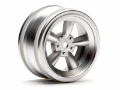 Picture of HPI #3815 - VINTAGE 5 SPOKE WHEEL 26mm MATTE CHROME 0mm OFFSET