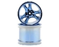 Picture of RPM 81505 Clawz Blue Chrome Associated Trucks 3/16" Axle (2pcs)