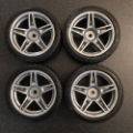 Picture of Tamiya Racing 270/30R19-937 Sedan Wheels and Tires (26mm x 68mm x 12mm) 4pc Set