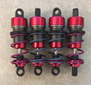 Picture of Tamiya 49294 TRF Damper Set (Fluorine Coated/Red) - (refurb)